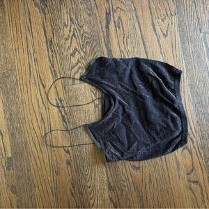 Black Glittery Women's Top